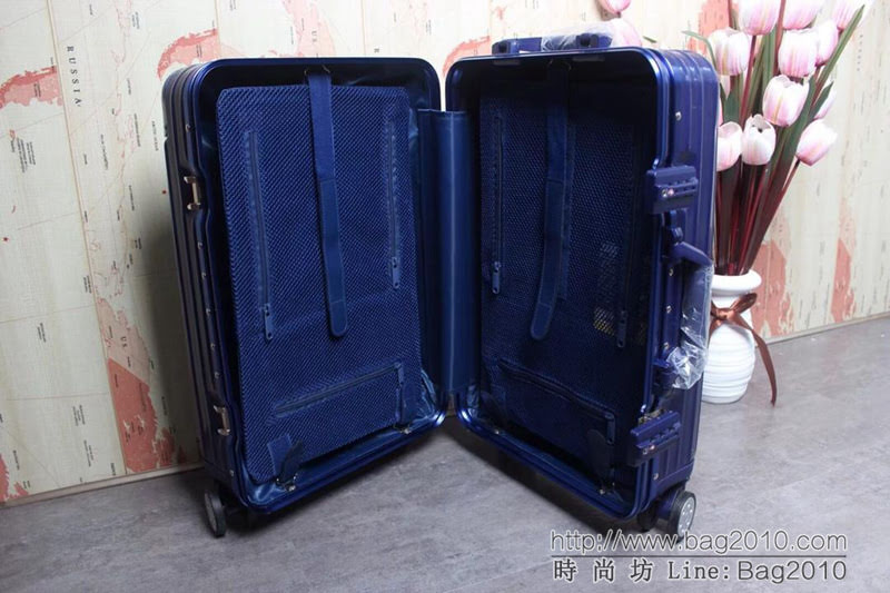 潮牌Suprmem聯名rimowa日默瓦 專櫃雙排萬向靜音飛機輪 航空7系鋁合金 拉箱/拉杆箱  xbt1125
